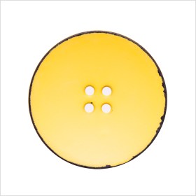 Italian Yellow 4-Hole Plastic Button – 44L/28mm Italian Yellow 4-Hole Plastic Button – 44L/28mm