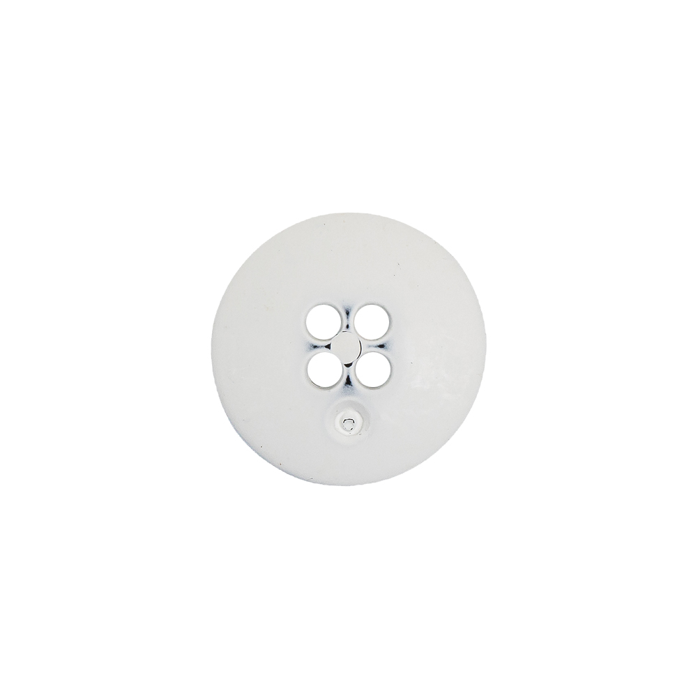 Italian White 4-Hole Plastic Button – 24L/15mm Italian White 4-Hole Plastic Button – 24L/15mm
