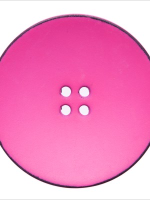 Italian Pink 4-Hole Plastic Button – 54L/34mm Italian Pink 4-Hole Plastic Button – 54L/34mm