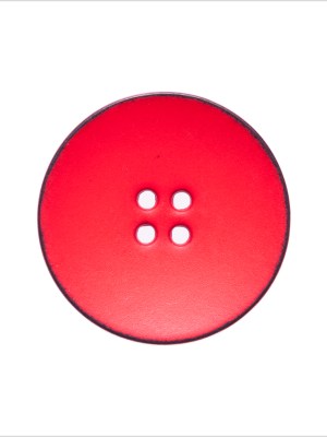 Italian Red 4-Hole Plastic Button – 36L/23mm Italian Red 4-Hole Plastic Button – 36L/23mm