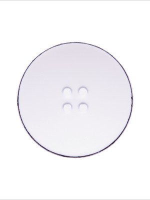 Italian White 4-Hole Plastic Button – 36L/23mm Italian White 4-Hole Plastic Button – 36L/23mm