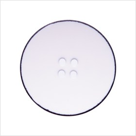 Italian White 4-Hole Plastic Button – 44L/28mm Italian White 4-Hole Plastic Button – 44L/28mm