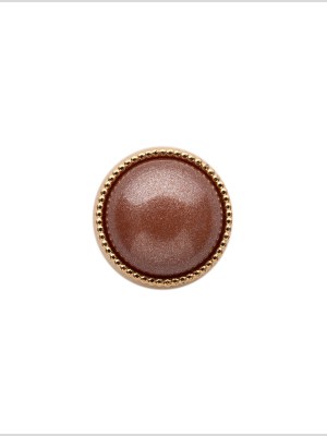 Italian Brown/Gold Shank Back Button – 18L/11.5mm Italian Brown/Gold Shank Back Button – 18L/11.5mm