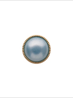 Italian Light Blue/Gold Shank Back Button – 16L/10mm Italian Light Blue/Gold Shank Back Button – 16L/10mm