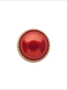 Italian Red and Gold Edged Shank Back Button – 20L/12.5mm Italian Red and Gold Edged Shank Back Button – 20L/12.5mm