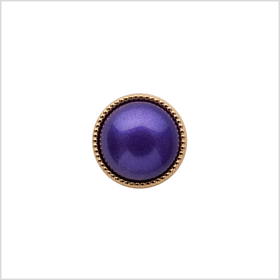 Italian Purple/Gold Shank Back Button – 18L/11.5mm Italian Purple/Gold Shank Back Button – 18L/11.5mm