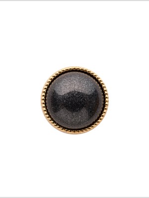 Italian Charcoal/Gold Shank Back Button – 18L/11.5mm Italian Charcoal/Gold Shank Back Button – 18L/11.5mm