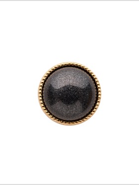 Italian Charcoal/Gold Shank Back Button – 18L/11.5mm Italian Charcoal/Gold Shank Back Button – 18L/11.5mm