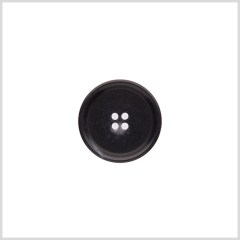 Italian Matte Black Rimmed 4-Hole Button – 32L/20mm Italian Matte Black Rimmed 4-Hole Button – 32L/20mm