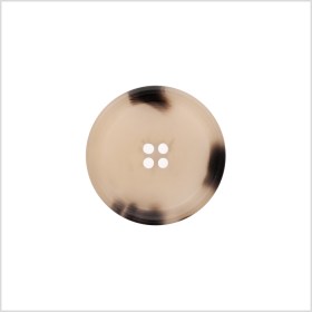 Italian Matte Beige Rimmed 4-Hole Button – 40L/25.5mm Italian Matte Beige Rimmed 4-Hole Button – 40L/25.5mm