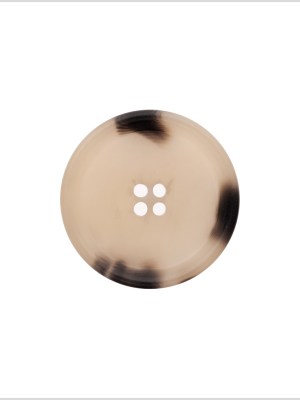 Italian Matte Beige Rimmed 4-Hole Button – 40L/25.5mm Italian Matte Beige Rimmed 4-Hole Button – 40L/25.5mm