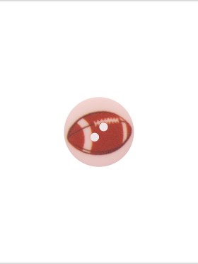 Italian Pink Kids Football Button – 24L/15mm Italian Pink Kids Football Button – 24L/15mm