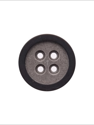 Rimmed Gray 4-Hole Button – 40L/25.5mm Rimmed Gray 4-Hole Button – 40L/25.5mm