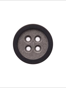 Rimmed Gray 4-Hole Button – 40L/25.5mm Rimmed Gray 4-Hole Button – 40L/25.5mm