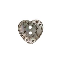 Italian Silver Heart-Shaped Shell Button – 32L/20mm Italian Silver Heart-Shaped Shell Button – 32L/20mm