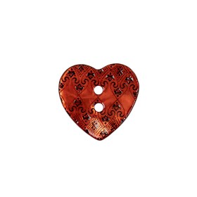 Italian Red Heart-Shaped Shell Button – 32L/20mm Italian Red Heart-Shaped Shell Button – 32L/20mm