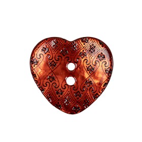 Italian Red Heart-Shaped Shell Button – 40L/25.5mm Italian Red Heart-Shaped Shell Button – 40L/25.5mm