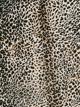 Black/Beige Cheetah Printed Micro-Polyester and Cotton Black/Beige Cheetah Printed Micro-Polyester and Cotton