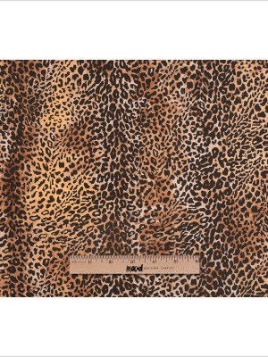 Brown/Black Cheetah Printed Micro-Polyester and Cotton Brown/Black Cheetah Printed Micro-Polyester and Cotton
