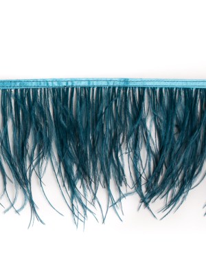 6″ Single Ply Blue Ostrich Fringe 6″ Single Ply Blue Ostrich Fringe