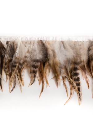 6″ Orange Racoon Tail Cock Feather Fringe 6″ Orange Racoon Tail Cock Feather Fringe