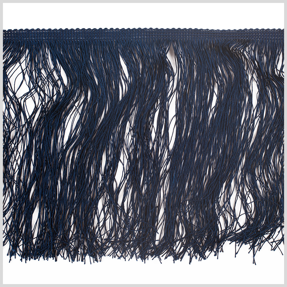 8″ European Dark Navy Chainette Fringe Trim 8″ European Dark Navy Chainette Fringe Trim