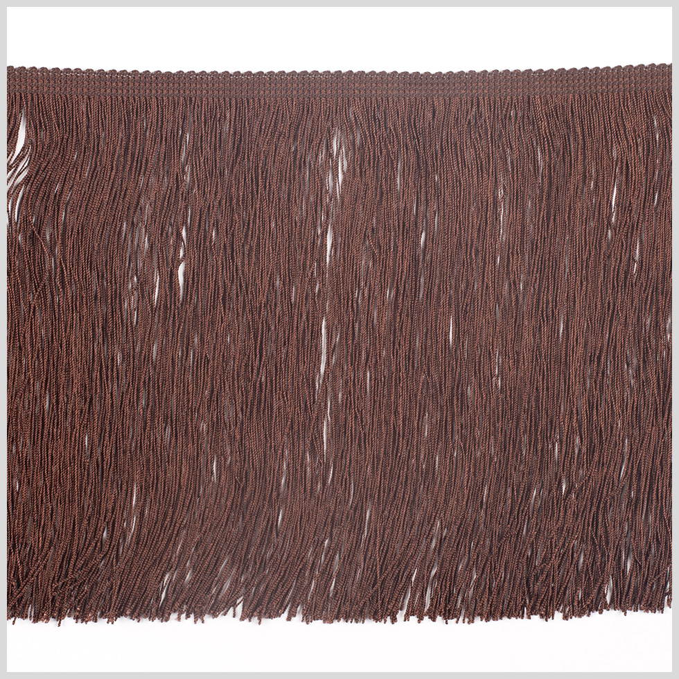 8″ European Dark Brown Chainette Fringe Trim 8″ European Dark Brown Chainette Fringe Trim
