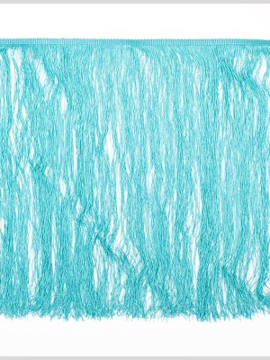 16″ European Aqua Chainette Fringe Trim 16″ European Aqua Chainette Fringe Trim