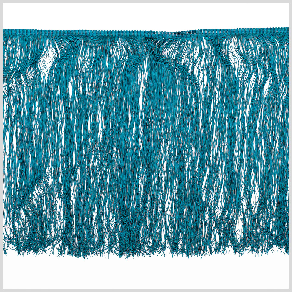 16″ European Dark Teal Chainette Fringe Trim 16″ European Dark Teal Chainette Fringe Trim