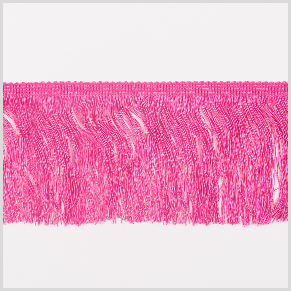 4″ European Magenta Chainette Fringe Trim 4″ European Magenta Chainette Fringe Trim