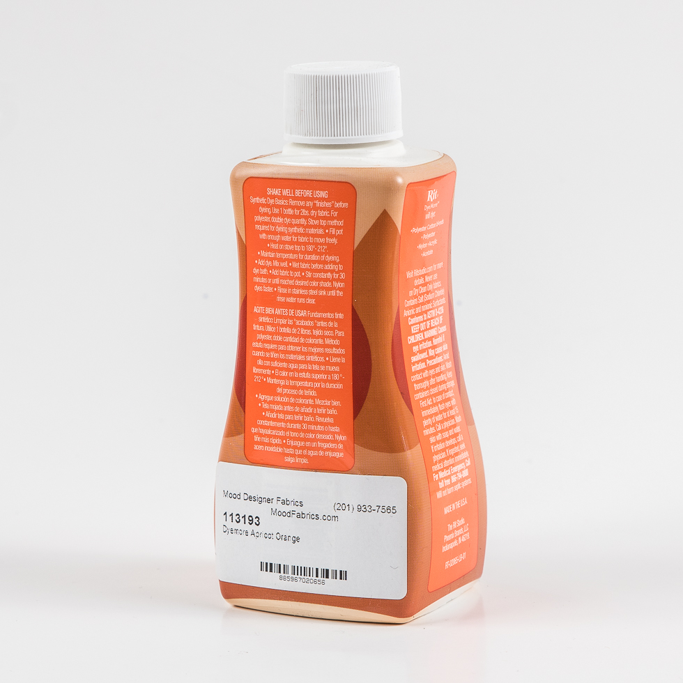 Rit DyeMore Synthetic Fiber Dye - Apricot Orange - 7oz Bottle
