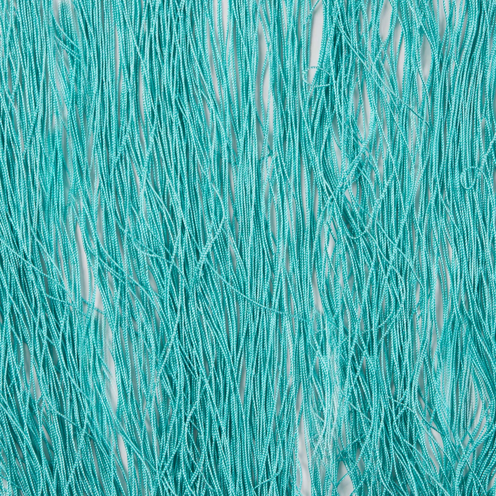 European Teal Chainette Fringe Trim - 24"