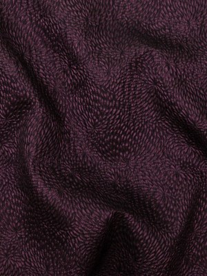 Metallic Aubergine Floral Double-Layer Organza Brocade Metallic Aubergine Floral Double-Layer Organza Brocade