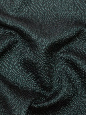Metallic Green Floral Double-Layer Organza Brocade Metallic Green Floral Double-Layer Organza Brocade