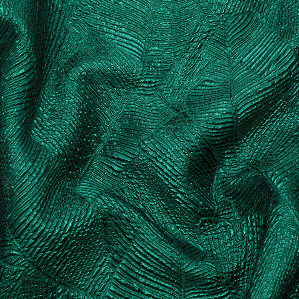 Luminous Green Double-Layer Organza Brocade Luminous Green Double-Layer Organza Brocade