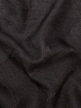 Luminous Black Double-Layer Organza Brocade Luminous Black Double-Layer Organza Brocade