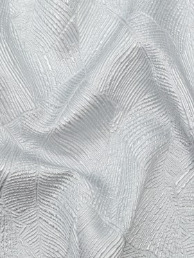 Luminous Silver Double-Layer Organza Brocade Luminous Silver Double-Layer Organza Brocade