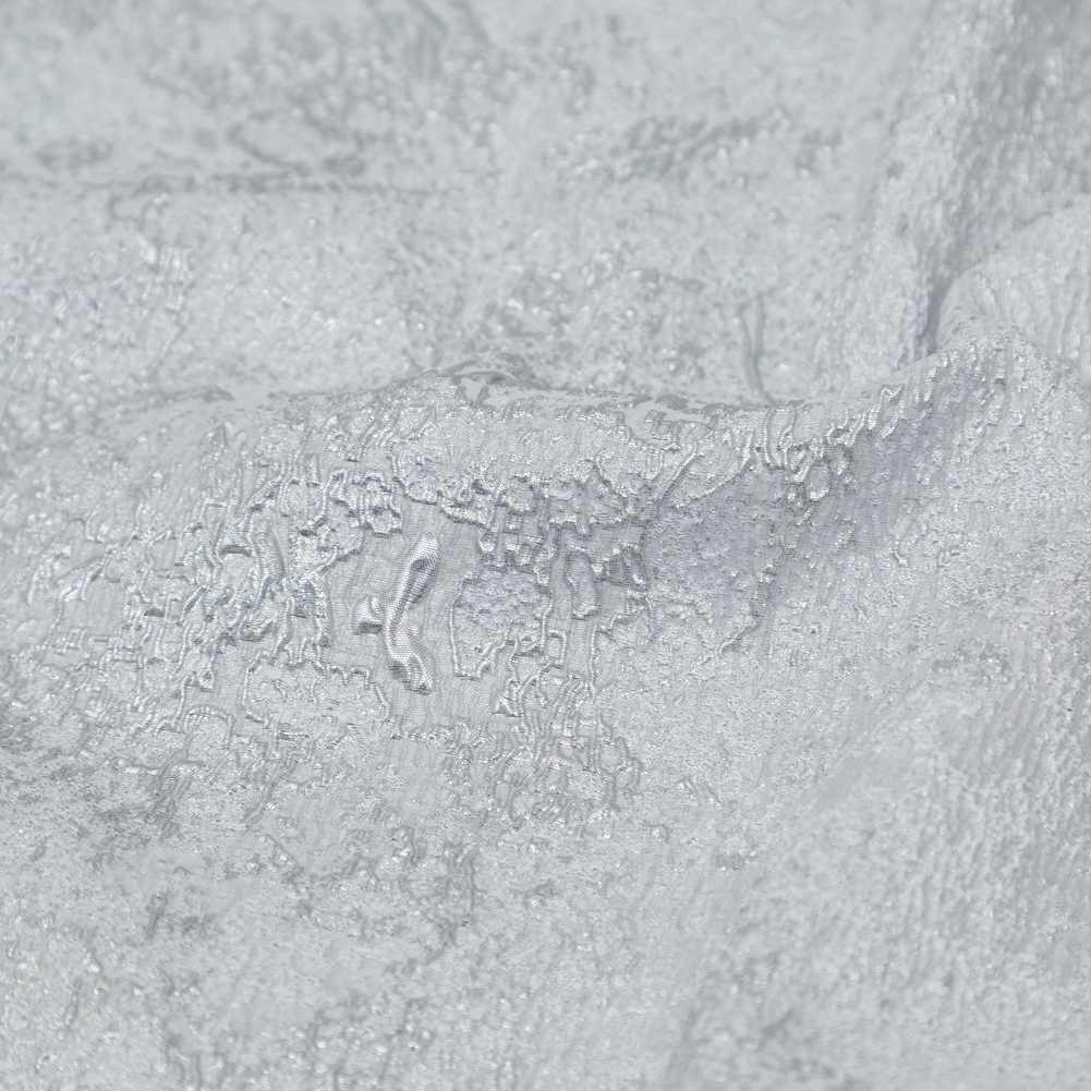 White and Silver Abstract Luxury Metallic Brocade White and Silver Abstract Luxury Metallic Brocade