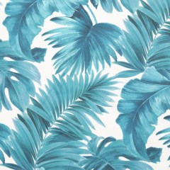 Blue Tropical Leaves Printed Woven Blue Tropical Leaves Printed Woven