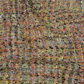 Viscose and Acrylic Chenille Tweed – Rainbow and Black Ink – Newcastle Collection Viscose and Acrylic Chenille Tweed – Rainbow and Black Ink – Newcastle Collection