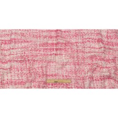 Viscose and Acrylic Chenille Tweed – Pink and White – Newcastle Collection Viscose and Acrylic Chenille Tweed – Pink and White – Newcastle Collection