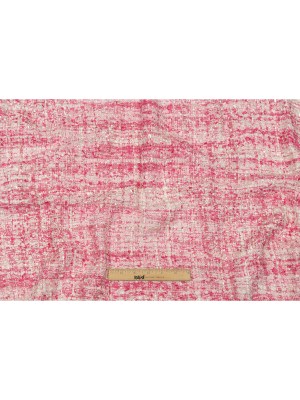 Viscose and Acrylic Chenille Tweed – Pink and White – Newcastle Collection Viscose and Acrylic Chenille Tweed – Pink and White – Newcastle Collection