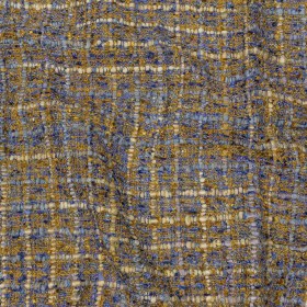 Viscose and Acrylic Chenille Tweed – Blue and Mustard Metallic – Newcastle Collection Viscose and Acrylic Chenille Tweed – Blue and Mustard Metallic – Newcastle Collection