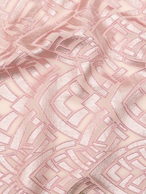 Metallic Pink Geometric Luxury Brocade Metallic Pink Geometric Luxury Brocade
