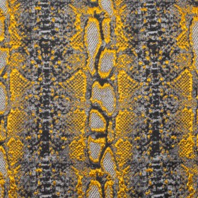 Metallic Copper, Black and Gray Reptilian Luxury Brocade Metallic Copper, Black and Gray Reptilian Luxury Brocade