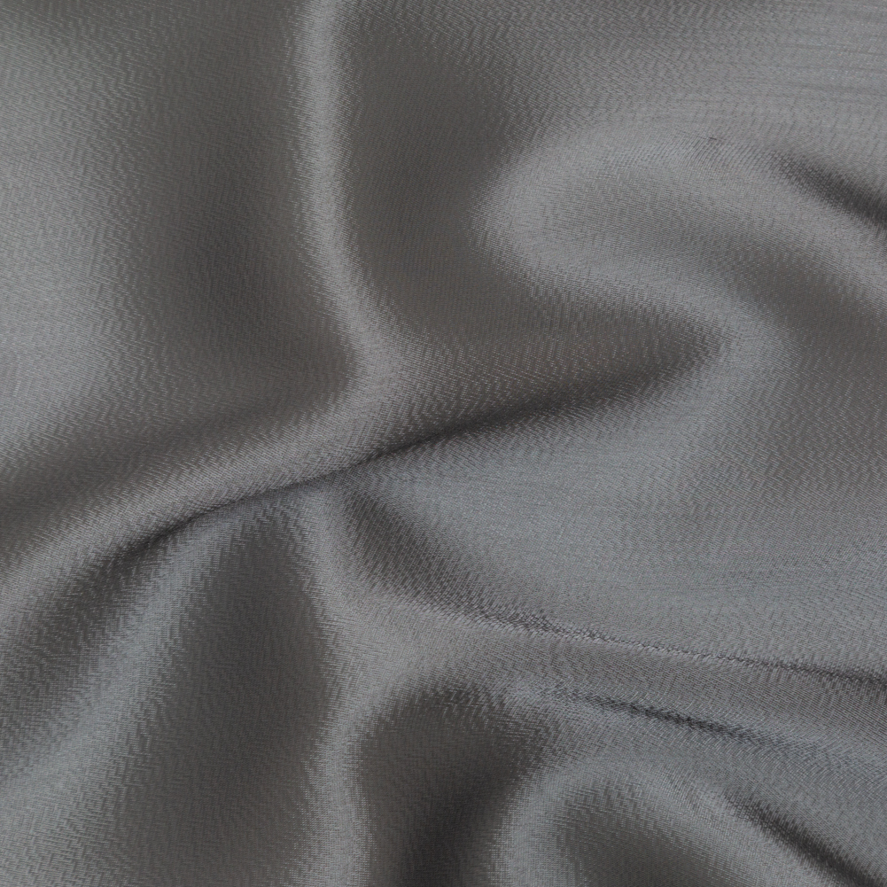 Satin-Faced Twill Organza – Luminous Charcoal – Anise Collection Satin-Faced Twill Organza – Luminous Charcoal – Anise Collection