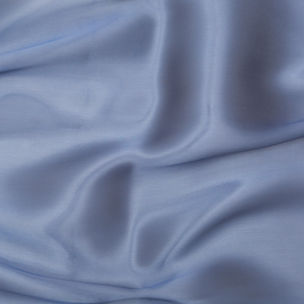 Satin-Faced Twill Organza – Luminous Colonial Blue – Anise Collection Satin-Faced Twill Organza – Luminous Colonial Blue – Anise Collection