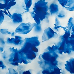 Mood Exclusive Italian Classic and Pearl Blue Abstract Floral Silk Organza Mood Exclusive Italian Classic and Pearl Blue Abstract Floral Silk Organza