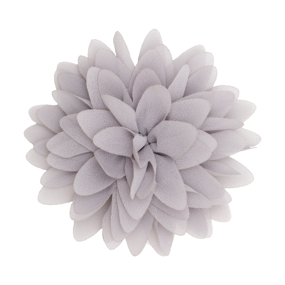 Italian Gray 3D Flower Applique – 4″ Italian Gray 3D Flower Applique – 4″