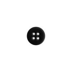 Italian Black Plastic 4-Hole Button – 16L/10mm Italian Black Plastic 4-Hole Button – 16L/10mm